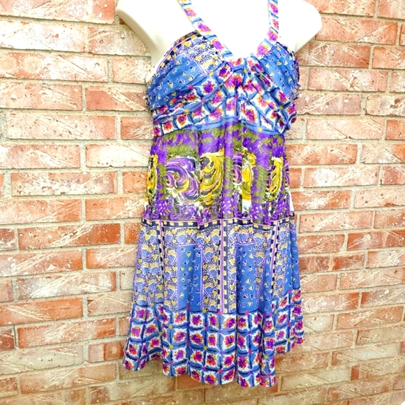 Nine & Co., colorful bohemian dress Size 16 - Picture 3 of 8
